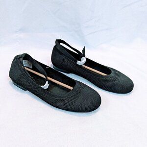 Burudani Black Knitted Flats Size 6.5